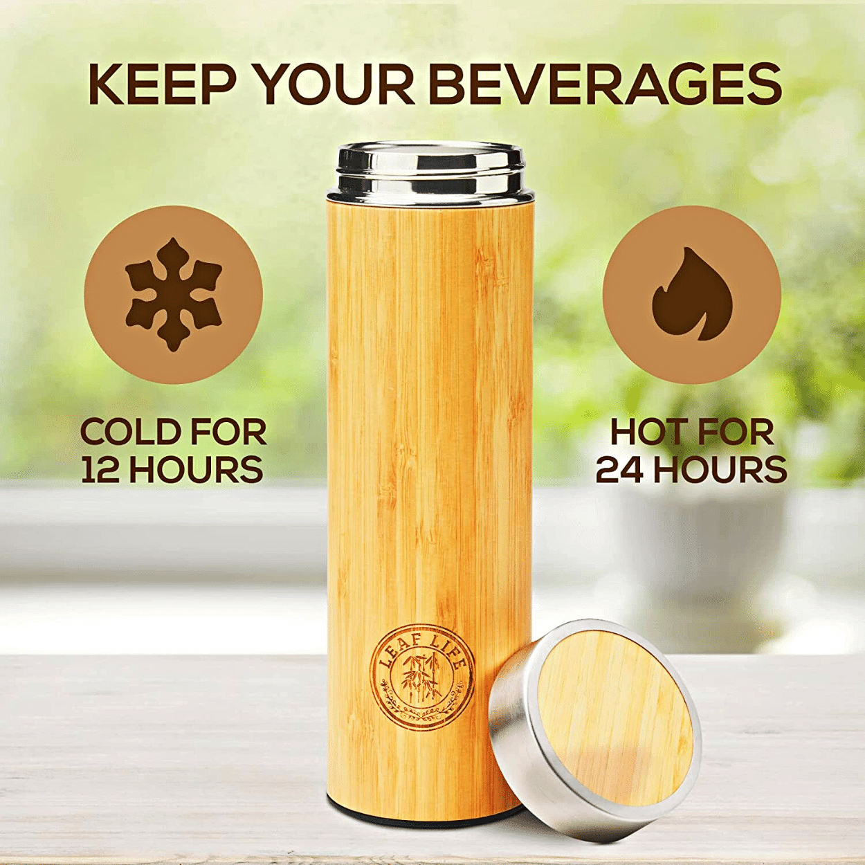 Tea Infuser Bottle Perfect for Either Hot or Cold Brew Fruit Infused Water  Travel Tea Infuser With Insulated Sleeve 600ml/20oz 